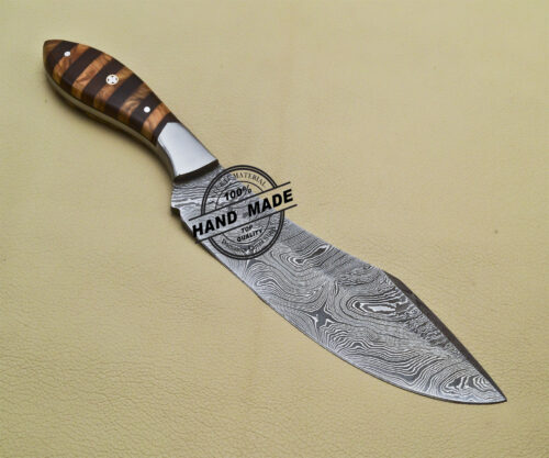 Damascus Chef Knife Custom Handmade Damascus Steel Knife 3193 - Image 3