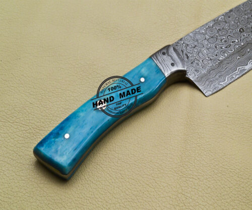 Damascus Kitchen Knife Hand forged Damascus Steel Chef Knife 3194 - Image 6