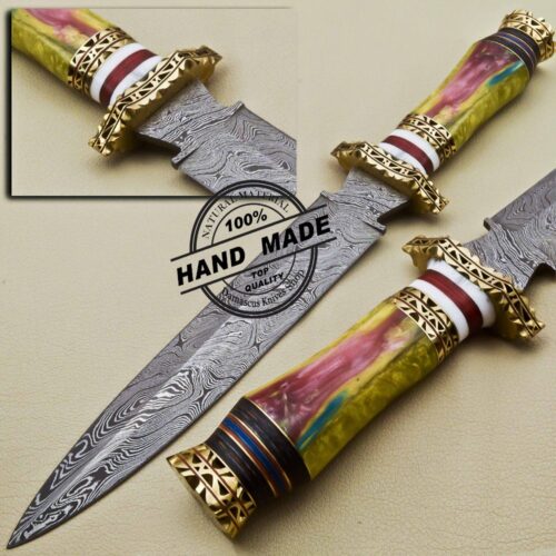 Damascus Dagger Knife