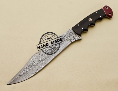 Damascus Hunting Knife Custom Handmade Damascus Steel Knife 3207 - Image 2