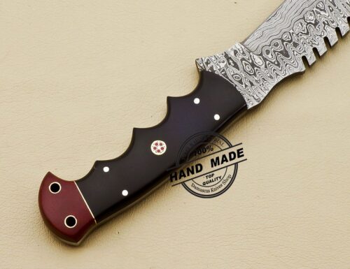 Damascus Hunting Knife Custom Handmade Damascus Steel Knife 3207 - Image 6