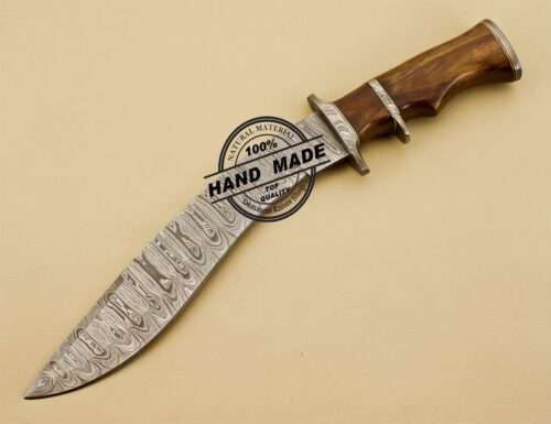 Damascus Kukri Knife Custom Handmade Damascus Steel Fixed Blade Knife 3224 - Image 2