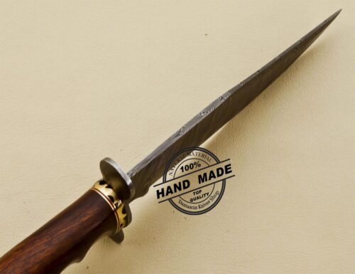 Damascus Skinner Knife Custom Handmade Damascus Steel Fixed Blade 3209 - Image 4