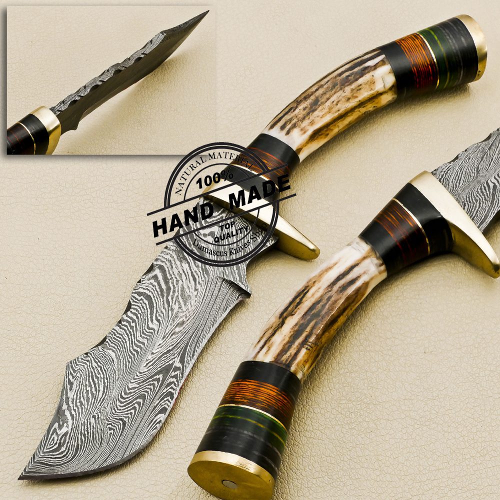 Custom Handmade Damascus Kitchen Knives Chef Knives Set Outdoor Set Gift  For Her For Him