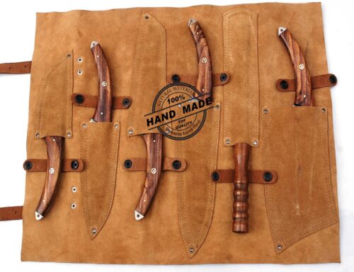 Damascus Kitchen Set, BBQ Knife Set, Professional Cooking Tools - Image 3