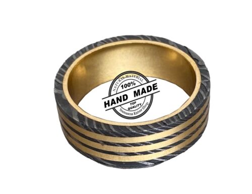 Damascus Steel Ring Gift for Men and Women - Image 3