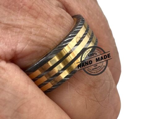Damascus Steel Ring Gift for Men and Women - Image 4