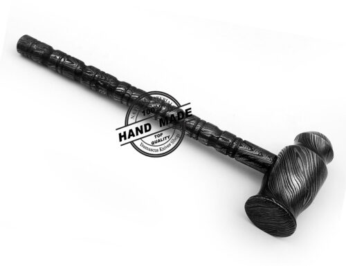 Damascus Hammer Handmade Damascus Steel Gift for Chasing Hammer 82 - Image 3