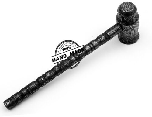 Damascus Hammer Handmade Damascus Steel Gift for Chasing Hammer 82 - Image 4